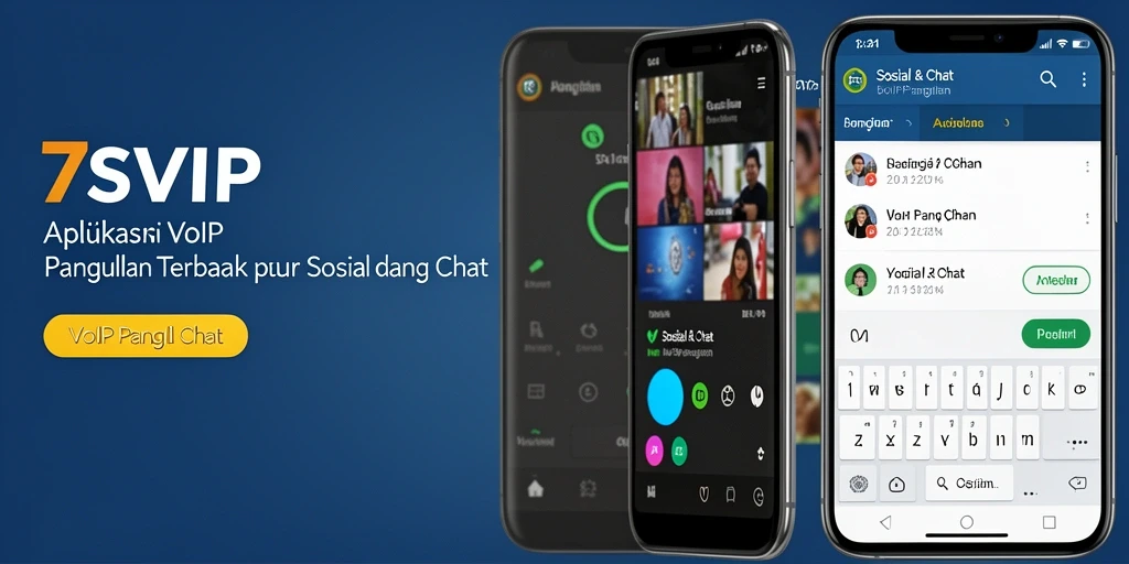 Screenshot antarmuka 7SVIP menunjukkan fungsi VoIP Panggilan yang intuitif.