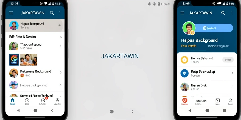 Tampilan antarmuka JAKARTAWIN untuk hapus background yang intuitif.