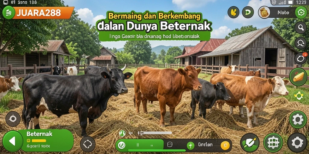 Antarmuka game Beternak JUARA288 yang menarik dan interaktif.