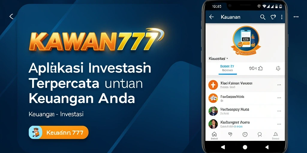 Antarmuka canggih dan fungsional dari aplikasi KAWAN777.