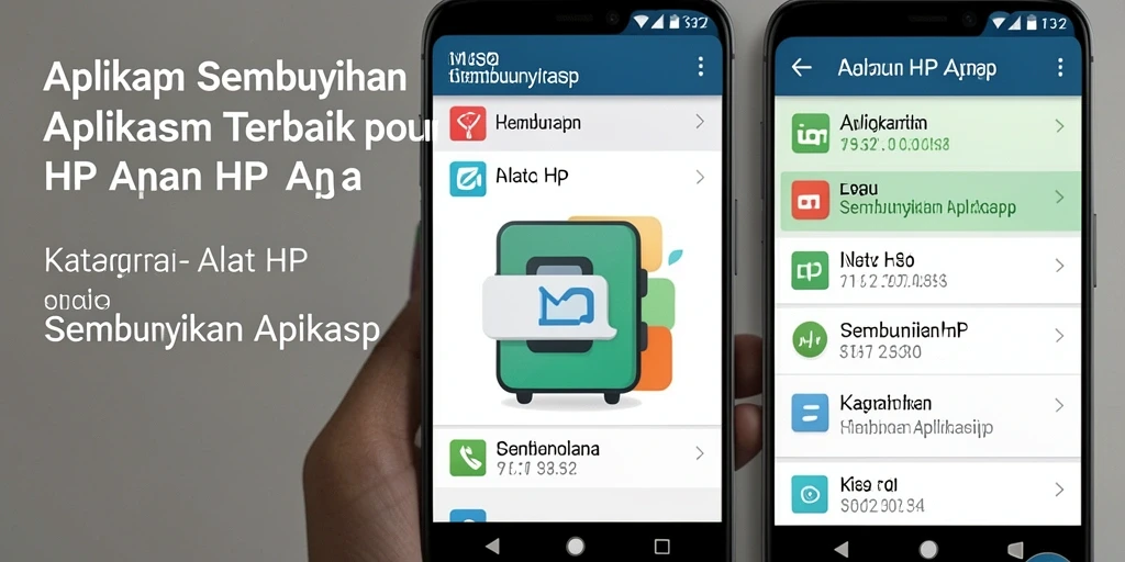 Antarmuka N32 yang intuitif dengan fungsi sembunyikan aplikasi yang sederhana.