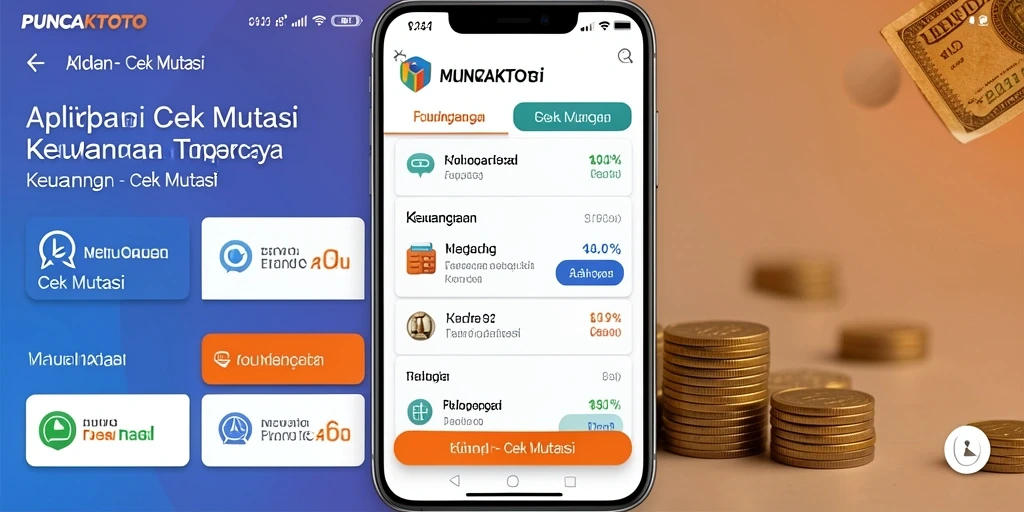 Tampilan antarmuka utama PUNCAKTOTO yang menampilkan fungsi Cek Mutasi yang jelas.