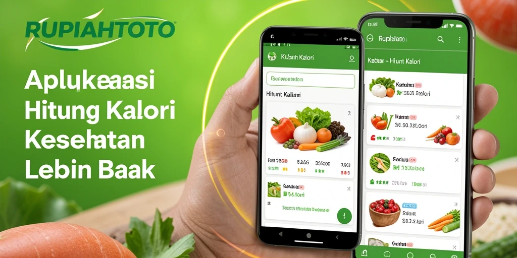 Antarmuka RUPIAHTOTO menampilkan fungsi Hitung Kalori yang user-friendly.